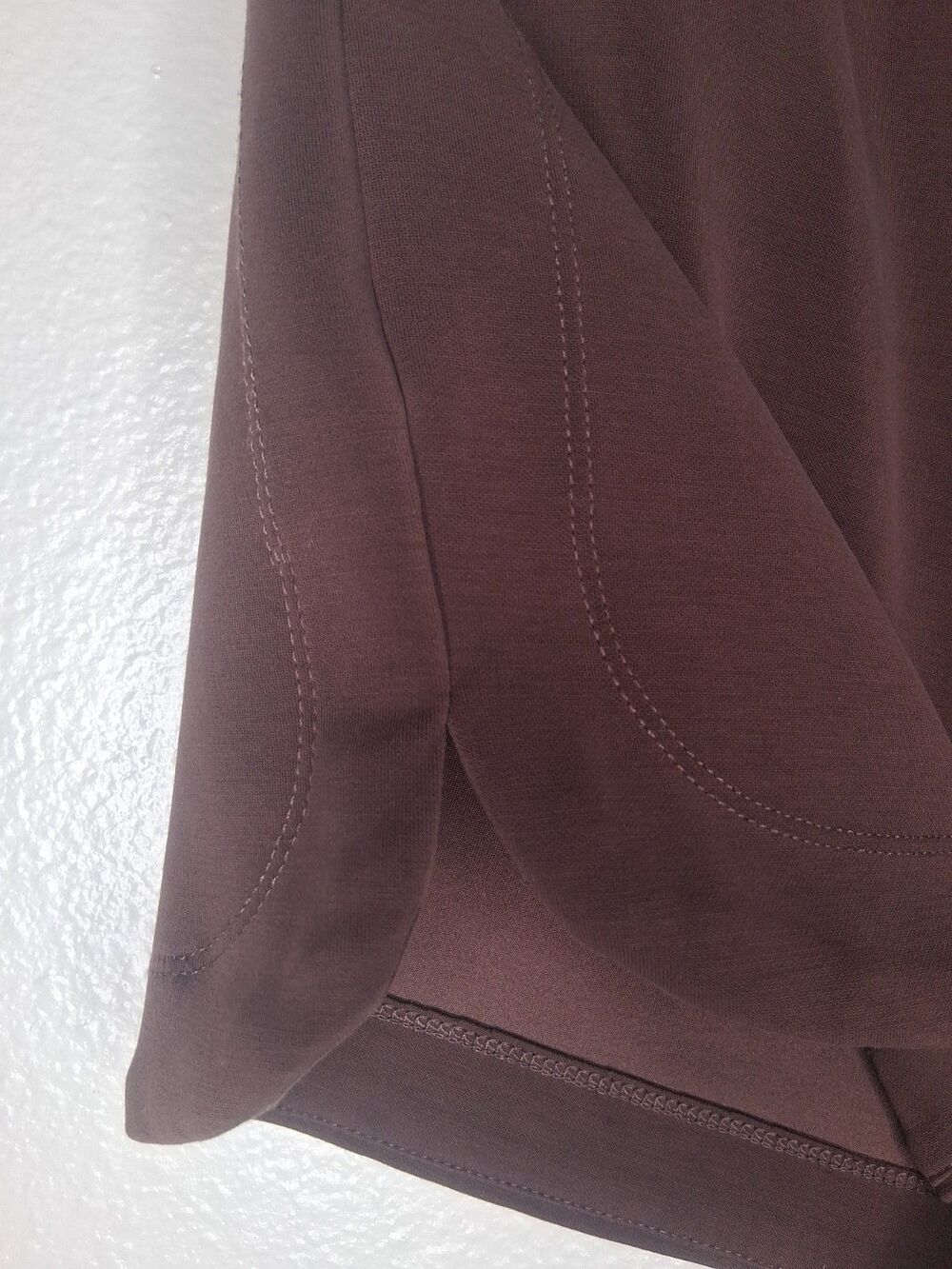 Scotch & Soda Curved Hem Drawstrings Pockets Shorts Modal Blend Brown Women's L - Picture 10 of 15